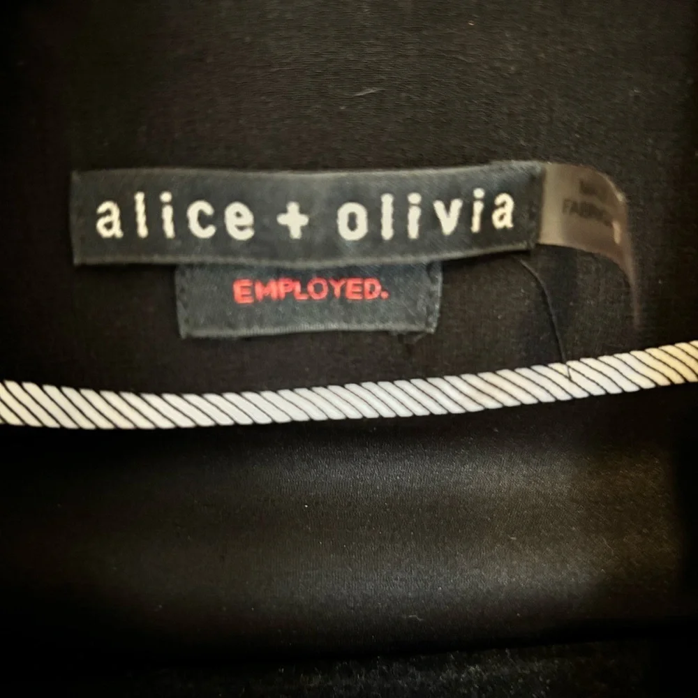 Alice + Olivia Black Women's Cropped Jacket - size 2​